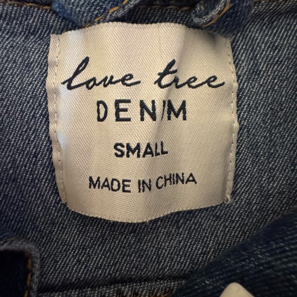 Denim Jacket with Plumeria Back Panel - Pua Vintage - Picture 4 of 4